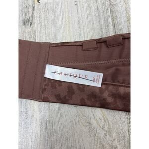 Cacique Women’s 38D Brown Cheetah Print Comfort Bliss Strapless Bra NEW